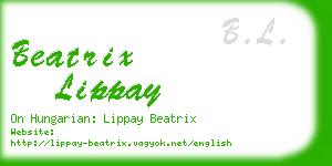 beatrix lippay business card